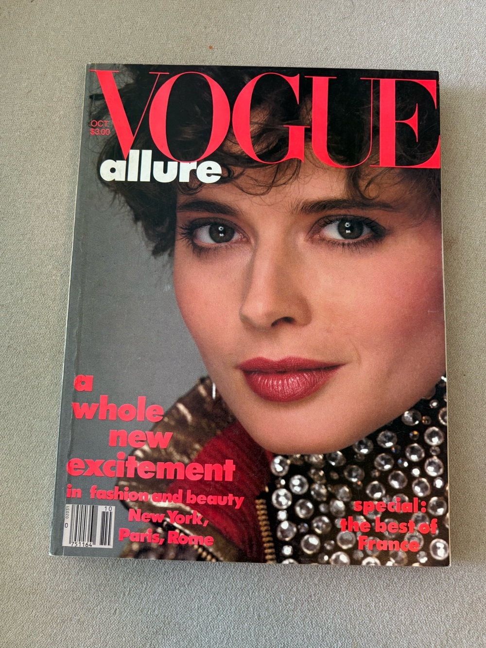 Vogue Allure Magazine featuring Isabella Rossellini October 1982